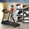 Costway 3.75hp Electric Folding Treadmill W/auto Incline 12 Program App Control