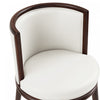 Evalyn Modern Wood Upholstered Barstool in White - Set of 3 | Tabouret de bar moderne en bois et tissu Evalyn blanc - Lot de 3