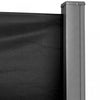 Outsunny 118" X 63" Retractable Side Awning Patio Outdoor Folding Privacy Screen With Resistance To |Outsunny Ecran De Confidentialite Pliant Pour Auvent Lateral 118 X 63, Noir