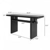 Emma 59.25" Farmhouse Style Sofa Table for Entryway - Black | Console de style maison de campagne Emma 150 cm pour entrée - noire