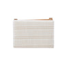 Claridge Linen-Look Fabric Backless Counter-Height Stool - Rustic Stripe|Tabouret Claridge de hauteur comptoir en tissu d’apparence lin et sans dossier - rayures rustiques