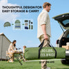 Outsunny 4-in-1 Camping Cot Tent, 1-Person Off-Ground Bed with Air Mattress, Sleeping Bag & Pillow