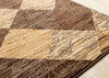 Florence Brown Beige Distressed Diamond Pattern Rug, 5'3" x 7'5" Indoor Area Rug | Tapis Florence a motif de losanges vieillis brun beige, 5'3" x 7'5"