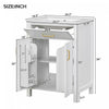 Olivia 24" Space-saving Storage Bathroom Vanity Combo With Solid Wood Frame - White | Olivia Meuble-lavabo Gain De Place 24" Avec Rangement Et Structure En Bois Massif - Blanc