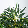 HOMCOM 5FT Artificial Bamboo Tree in Nursery Pot with 1095 Leaves Green