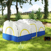 Outsunny 4-6 Person Camping Tent, 3000mm Waterproof And Upf30+, Blue
