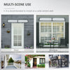 Outsunny Window Awning Door Canopy, Front Door Outdoor Patio Cover
