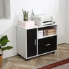 Homcom Lockable Filing Cabinet With Hanging Rail|Homcom Classeur Verrouillable Avec Rail De Suspension