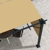 Outsunny 10' X 10' Retractable Pergola Canopy For Backyard, Garden, Brown|Outsunny Auvent De Pergola Retractable 10' X 10' Pour Jardin, Marron