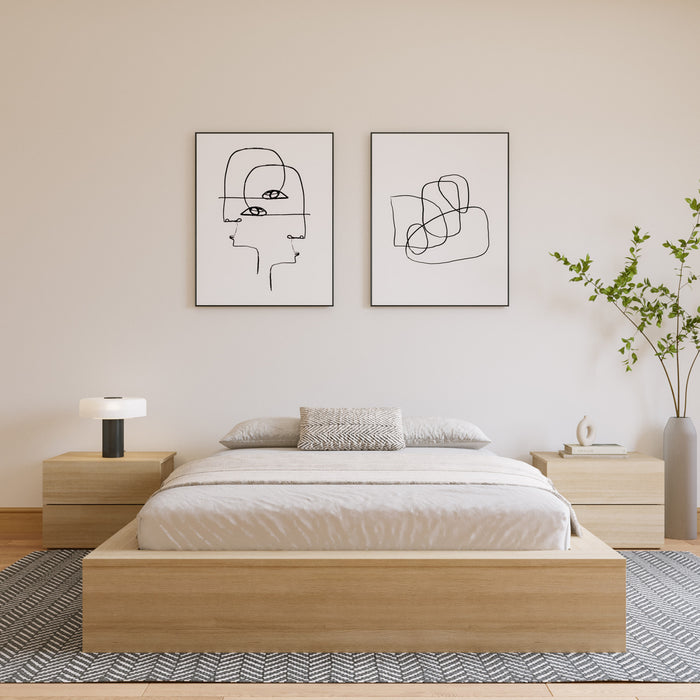 James Platform Bed Queen Bed