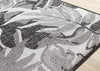 Jackson Grey White Botanical Leaves Rug, 7'10" x 10'6" Outdoor Area Rug | Tapis Jackson a feuilles botaniques gris et blanc, 7'10" x 10'6"