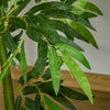 HOMCOM 5.3ft Artificial Tree Bamboo for Indoor Home Decor, Green