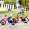 Costway 18" Kid's Bike For 4-8 With Height-adjustable Handlebar & Saddle Handbrake Red