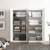 Cornelia Modern 30" Storage Cabinet in White (4-Shelf) - Set of 2 Bookcase | Armoire de rangement Cornelia Modern 30" en blanc (4 etageres) - Lot de 2