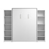 Bestar Claremont 10-Shelf Queen Murphy Bed - White|Grand lit escamotable Claremont de Bestar à 10 tablettes - blanc