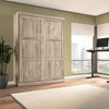 Bestar Pur Queen Murphy 65-Inch Wall Bed - Rustic Brown|Grand lit escamotable mural Pur de Bestar de 65 po - brun rustique
