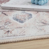 Aqua Rustic Washable Non-slip Low Pile Area Rug 8'x10' | Tapis Rustique Lavable Et Antiderapant A Poils Ras 8'x10'