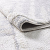 Lola Lattice Lines Cream Shag Area Rug - 6'7" x 9'6"|Carpette à poil long Lola crème à motif de treillis et de lignes - 6 pi 7 po x 9 pi 6 po