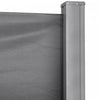 Outsunny 118" X 63" Retractable Side Awning Patio Outdoor Folding Privacy Screen With Resistance To |Outsunny 118"x63" Auvent Lateral Retractable Ecran D'intimite Pliable, Gris