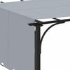 Outsunny 10' X 10' Outdoor Pergola Patio Gazebo Retractable Canopy, Grey|Outsunny 10' X 10' Pergola Exterieure Patio Gazebo Auvent Retractable, Gris