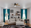 Anslee Low Profile Ceiling Fan with Light Fixture - Bronze | Ventilateur de plafond à profil bas Anslee avec luminaire - Bronze