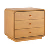 Sophia Modern Nightstand with Storage and Drawer,Natural | Sophia Table de Nuit Moderne avec Rangement et Tiroir, Naturel