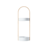 Umbra Modern Steel Bellwood Umbrella Stand - White and Natural|Support à parapluie moderne Bellwood de Umbra en acier - blanc et naturel