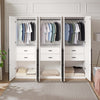 Lee Modern 32" Wardrobe Closet in White - Set of 3 Armoire | Armoire moderne Lee 32" en blanc - Ensemble de 3