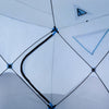 Outsunny 4-person Pop-up Ice Fishing Tent, Insulated Ice Fishing Shelter With Ventilation Windows, D|Abri De Peche Sur Glace Outsunny 2/3/4/5 Personnes Tente De Peche Sur Glace Isolee Pop-up Etanche Po