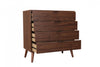 Flashby Chest With 4 Drawers - Faux Walnut | Commode Flashby Avec 4 Tiroirs - Faux Noyer