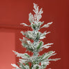 Homcom 7.5ft Snow Flocked Artificial Christmas Tree Cypress|Homcom Cypres D'arbre De Noel Artificiel Floque De Neige