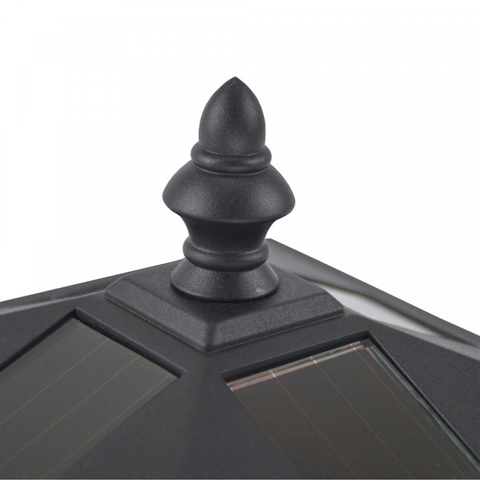 Outsunny Single Solar Lamp Post Garden Solar-powered LED Streetlight Style Outdoor Light Waterproof 5-6 Hours With Base For Lawn Pathway Walkway 47\"h
