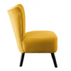 Ginny Accent Chair Yellow Velvet | Fauteuil D'appoint Ginny En Velours Jaune