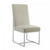 Element Modern Velvet Metal Dining Chair in Champagne - Set of 2 | Chaise de salle a manger moderne en velours et metal Element, coloris champagne - Lot de 2