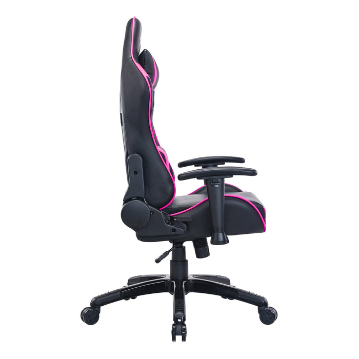 TygerClaw High Back Gaming Chair for Maximum Comfort in Pink Office Chair