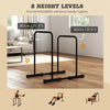 Soozier Push Up Bars Dip Station With Adjustable Height And Width For Home Gym|Soozier Station De Pompes Avec Barres De Poussee Hauteur, Largeur Reglables