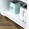 HOMCOM Kitchen Sideboard Stackable Storage Cabinet with Sliding Glass Door