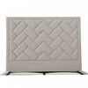 Crosby Modern Upholstered Velvet Full Bed in Greige | Lit double moderne Crosby en velours capitonne coloris grege