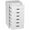 Vinsetto 7-drawer Vertical Filing Cabinet Office Storage Cabinet|Vinsetto Classeur Vertical A 7 Tiroirs Armoire De Rangement De Bureau
