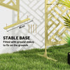 Outsunny Outdoor Privacy Screen, Freestanding Outdoor Divider, Gold