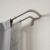 Umbra Twilight Matte Nickel Expandable Double Blackout 3/4" Curtain Rod - 66"-144" | Tringle à rideaux coupe-lumière extensible double Twilight de Umbra nickel mat de 3/4 po - 66 po à 144 po