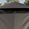 Outsunny 10' X 10' Outdoor Patio Gazebo Canopy With Double Tier Roof, Removable Mesh Curtains, Displ|Auvent De Terrasse Exterieure Outsunny 10 Pi X 10 Pi Avec Toit A Deux Niveaux, Rideaux En Maille Amo