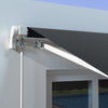 Outsunny 10' X 8' Retractable Awning With LED Lights, Uv40+, Dark Grey|Outsunny Auvent Retractable 10' X 8' Avec Lumieres LED, Uv40+, Gris Fonce