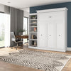 Bestar Versatile Queen Murphy Bed with Closet Organizer (92 W) - White|Grand lit escamotable Versatile de Bestar de 92 po (L) avec organisateur de garde-robe - blanc