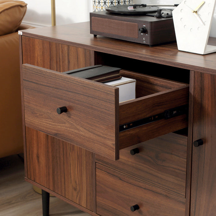 HOMCOM Kitchen Sideboard with 2 Cabinets 3 Drawers Buffet Table