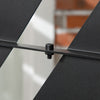 Outsunny Metal Privacy Screen W/ Expansion Screws Outdoor Divider