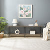 Celine Contemporary Modern 71" Console Table in Rustic Gray (2-Shelf) | Console contemporaine moderne Celine 180 cm en gris rustique (2 etageres)