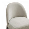 Oslo Contemporary Modern Chenille Wood Side Chair in Taupe - Set of 2 | Chaise laterale contemporaine moderne Oslo en bois et chenille taupe - Lot de 2