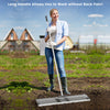 Costway Lawn Leveling Rake 36" X 10" Heavy Duty Level Lawn Tool For Garden Backyard/lawn Silver