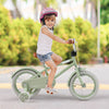 Costway 14" Kids Bike With Adjustable Saddle Handlebar Removable Training Wheels Handbrake Green
